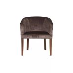 3A Mobilya Bitter Brown Oval Berjer 70X69x68 Cm