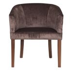 3A Mobilya Bitter Brown Oval Berjer
