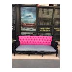3A Mobilya Black & Pink Kanepe