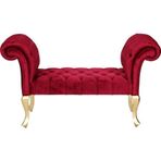 3A Mobilya Bordo Full Kapitone Markiz 130X45X70 Cm