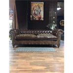 3A Mobilya Brown Pullap Chesterfield
