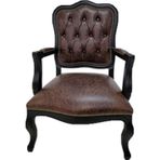 3A Mobilya Buffalo Dark Brown Real Leather Berjer