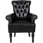 3A Mobilya Dark Black Berjer
