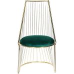 3A Mobilya Green Gold Metal Sandalye