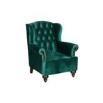 3A Mobilya Green Silk Berjer