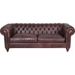 3A Mobilya Hakiki Deri Leicester Chesterfield