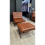 3A MOBİLYA HAKİKİ DERİ OLD NAVY BARCELONA BERJER + PUF