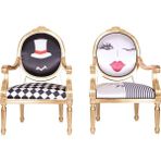 3A Mobilya King And Queen 2'li Sandalye
