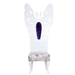 3A Mobilya Madam Butterfly Beyaz Sandalye