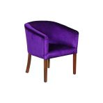3A Mobilya Mor Oval Berjer 70X69x68 Cm
