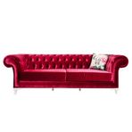 3A Mobilya Nar Çiçeği Kırmızı Chesterfield