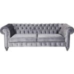 3A Mobilya New Grey Chesterfield 230X90X80 CM