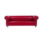 3A Mobilya New Red Sofistike Chesterfield