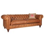 3A Mobilya Real Leather Chesterfield