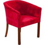3A Mobilya Red Lab Oval Berjer Kırmızı