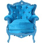 3A Mobilya Silk Turquoise Oymalı Berjer