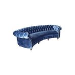 3A Mobilya Silk Velvet Blue Kanepe Koltuk - Mavi