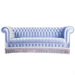 3A Mobilya Su Mavisi Rüya Chesterfield Kanepe