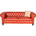 3A Mobilya Taba Hakiki Deri Chesterfield
