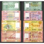 3Alp Koleksiyon Lübnan, 1.000-5.000-10.000-20.000 Livres Set "çil" Eski Yabancı Kağıt Para