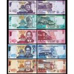 3Alp Koleksiyon Malawi 20-50-100-200-500 Kwacha 2017-2022 Set, Çil, Eski Yabancı Kağıt Para