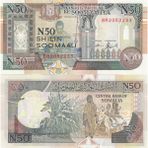 3Alp Koleksiyon Somali 50 Shilin 1991, P#r2(2), Çil, Eski Yabancı Kağıt Para