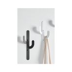 3Art Metal 2'li Set Dekoratif Metal Askılık Metal Duvar Askılık, Mutfak, Banyo, Kapı Arkası - 3ARTMTL271 - Siyah - Beyaz