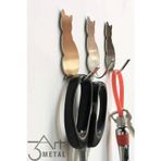 3art Metal 3lü Paslanmaz Kedi Figürlü Metal Askılık - Askı - Anahtarlık - Elbise askısı