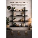 3Art Metal Çok Katlı Duvar Rafı – Modern Mutfak & Salon Raf Sistemi