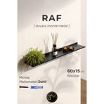 3Art Metal Dekorasyon Tic.Ltd.Şti Metal Duvar Rafı – TV Ünitesi Altı Düzenleyici Raf, Modern Siyah Raf