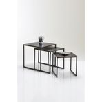 3art Metal Dekoratif 3lü Set Metal Zigon Sehpa