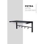 3art Metal Dekoratif Metal Duvar Rafı Duvar Askısı - Portmanto Askısı Antre Hol Askılık Raf