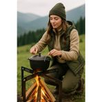 3Art Metal Demonte Metal Kamp Ocağı – Katlanabilir Taşınabilir Outdoor Ateş Ocağı - Mangal, Piknik, Doğa