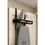 3art Metal Kapı Arkası Ütü ve Ütü Masası Askılığı | Mat Siyah Metal Stand | Yer Tasarruflu Organizer