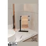3art Metal Modern Havlu Askısı - Banyo Askısı - Ayaklı Askı - Tuvalet Kağıtlığı - Kağıt Havlu Askısı