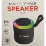 3B Bilişim Mını Portable Speaker LED Lıght - Siyah