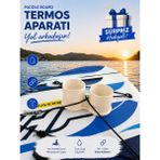 3B Paddle Board Sup Board Kano Ikili Termos Kupa Eşya Tutucu - Krem