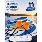 3B Paddle Board Sup Board Kano Ikili Termos Kupa Eşya Tutucu - Turuncu