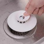 3B Trend Küvet Lavabo Banyo Tıkacı Süzgeci Gider Tıkacı Tıkaç Evye Tıpa Krem