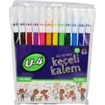 3b Trend U-4 Keçeli Kalem 12 Renk - Çok Renkli - 14*12 cm