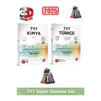 3d 2025 Tyt Kimya 48 Adet -Tyt Türkçe 10 Adet Simulasyon Video Çözümlü Deneme Seti+Kalemlik