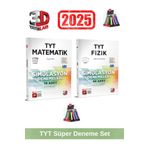 3d 2025 Tyt Matematik 10 Adet-Tyt Fizik 48 Adet Simulasyon Video Çözümlü Deneme Seti+Kalemlik
