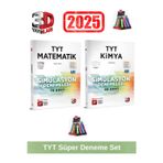 3d 2025 Tyt Matematik 10 Adet-Tyt Kimya 48 Adet Simulasyon Video Çözümlü Deneme Seti+Kalemlik