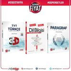3D 3 Kitap TYT Türkçe ve Paragraf ile AKM Dil Bilgisi Soru Bankası Seti