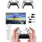 3D 4K 2000 Oyunlu Game Stick Oyun Konsolu Çift Konsol - 3030 Sempatik