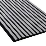 3D Akustik Panel NMC 3054677 SELITSTYLE Duvar Paneli 240 x 56,5 cm Ahşap Görünümlü Doğal Çıtalar İskandinav Tasarımı Kül Beyaz