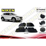 3D ARAÇ PASPASI (SİYAH) (4 PARÇA) HYUNDAI TUCSON 2015 ( SABİTLEME KLİPSSİZ ) - Siyah