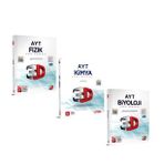 3D Ayt Fizik Kimya Ve Biyoloji Soru Bankası Seti 3 Kitap