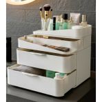 3D Baskı Zamanı 3 Katlı Çekmeceli Makyaj Organizer – 3D Baskı Masaüstü Düzenleyici