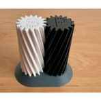3D Baskı Zamanı 3D Yazıcı Tasarımı Dişli Çark Formunda Modern Tuzluk ve Biberlik Seti